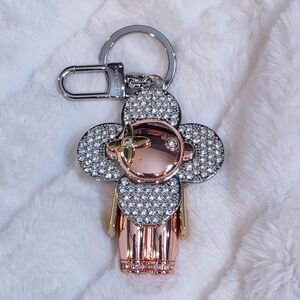 Vivi Rose Gold and Silver Keychain